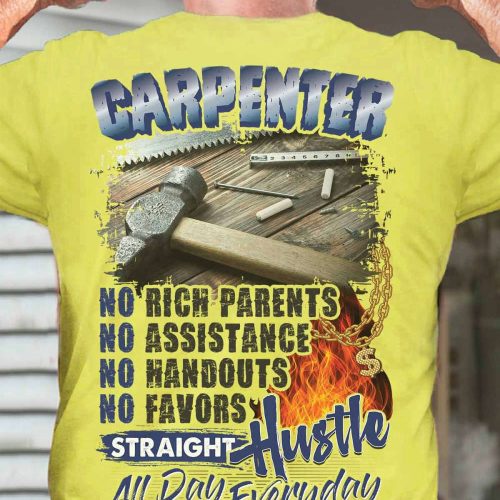 Carpenter Because Engineers Need Heroes Too Orange T-shirt For Men And Women