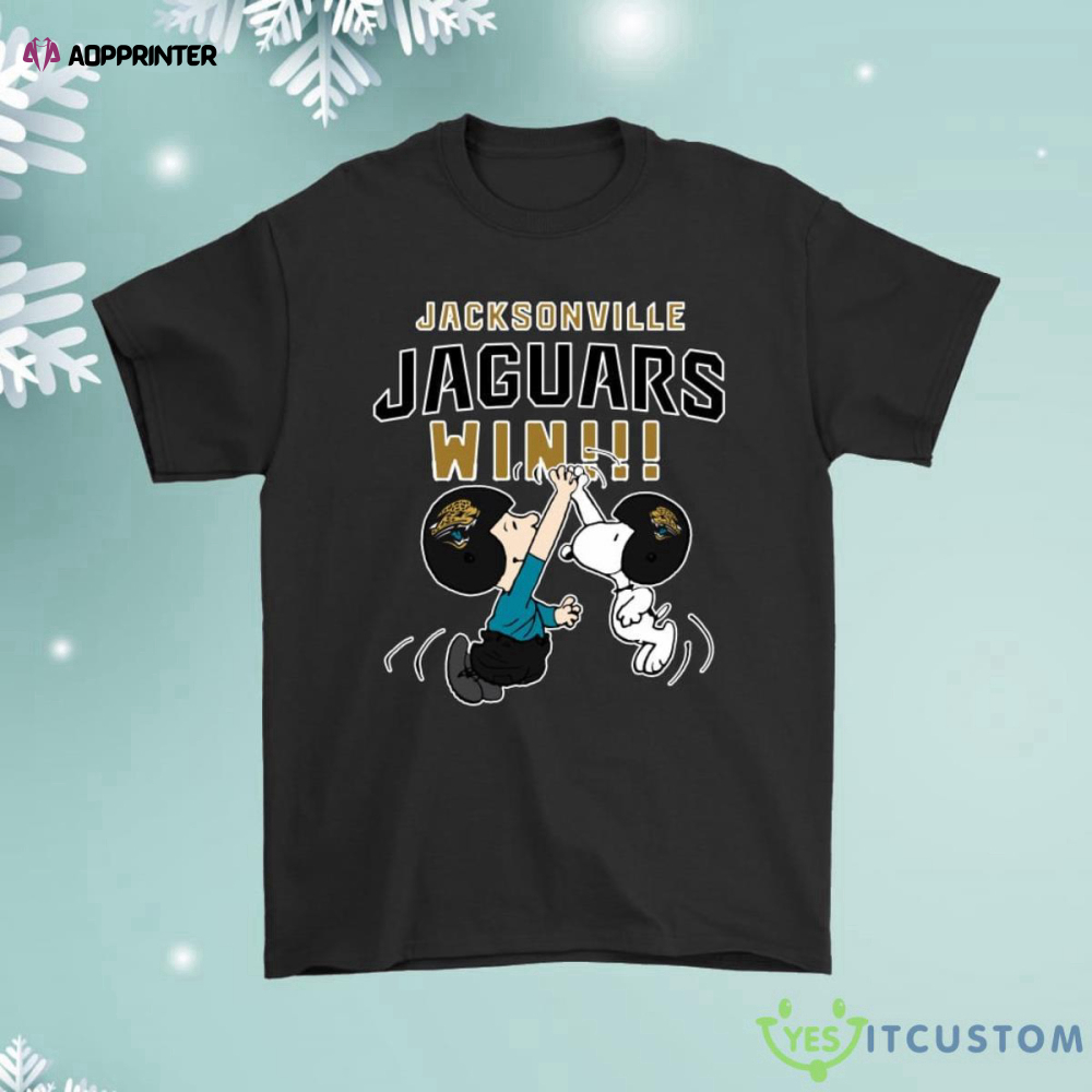 Charlie Snoopy High Five Jacksonville Jaguars Win Shirt