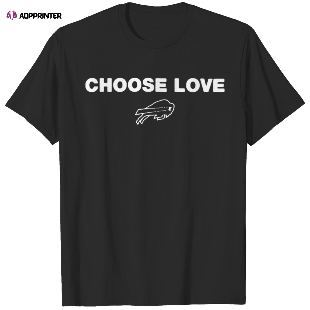 Choose Love Buffalo Shirt, Buffalo Bills Choose Love Shirt