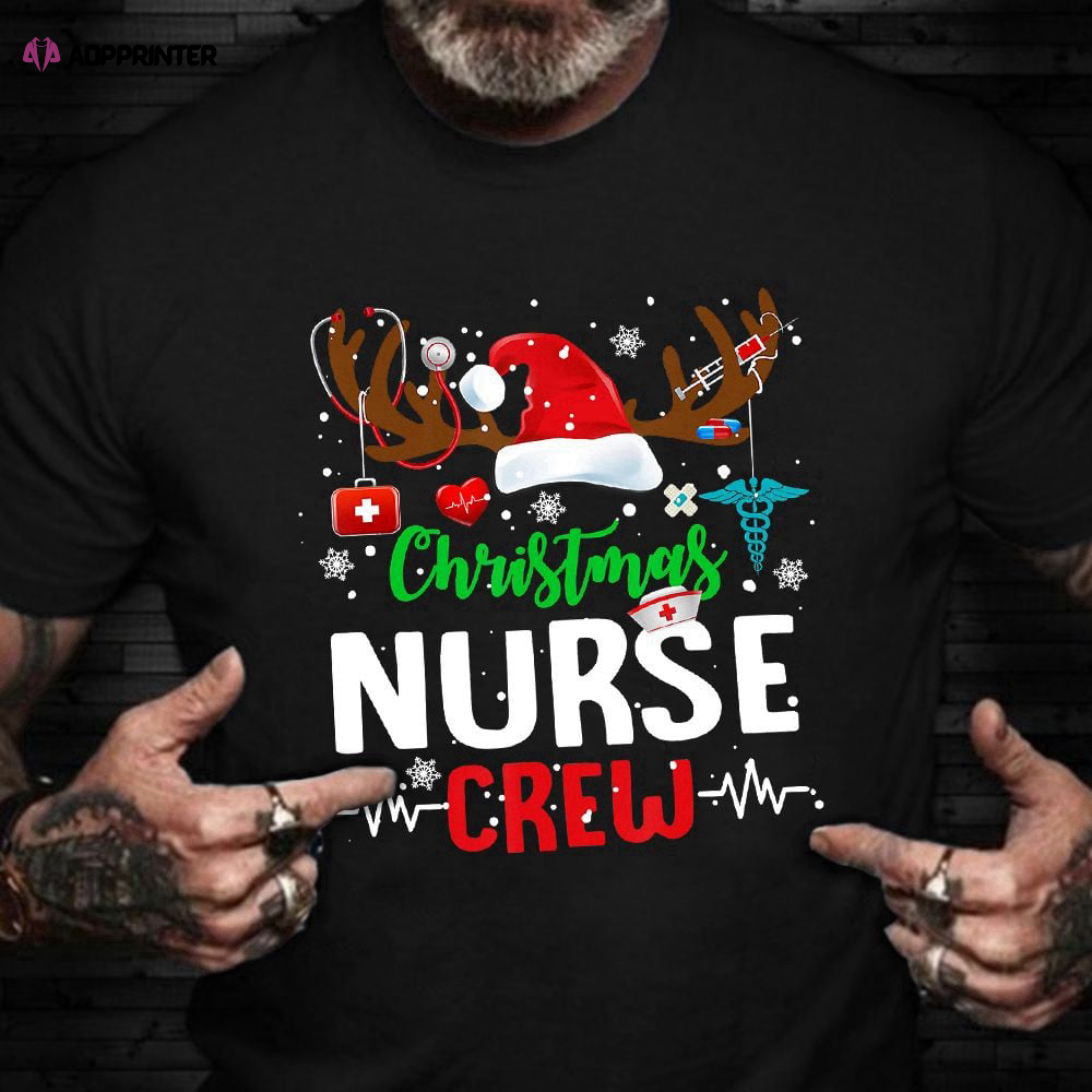 Nurse Gnome Buffalo Plaid Matching Family Christmas T-Shirt