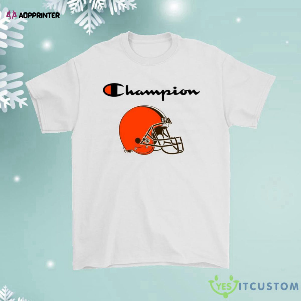Cleveland Browns Champion Logo Mashup Shirt