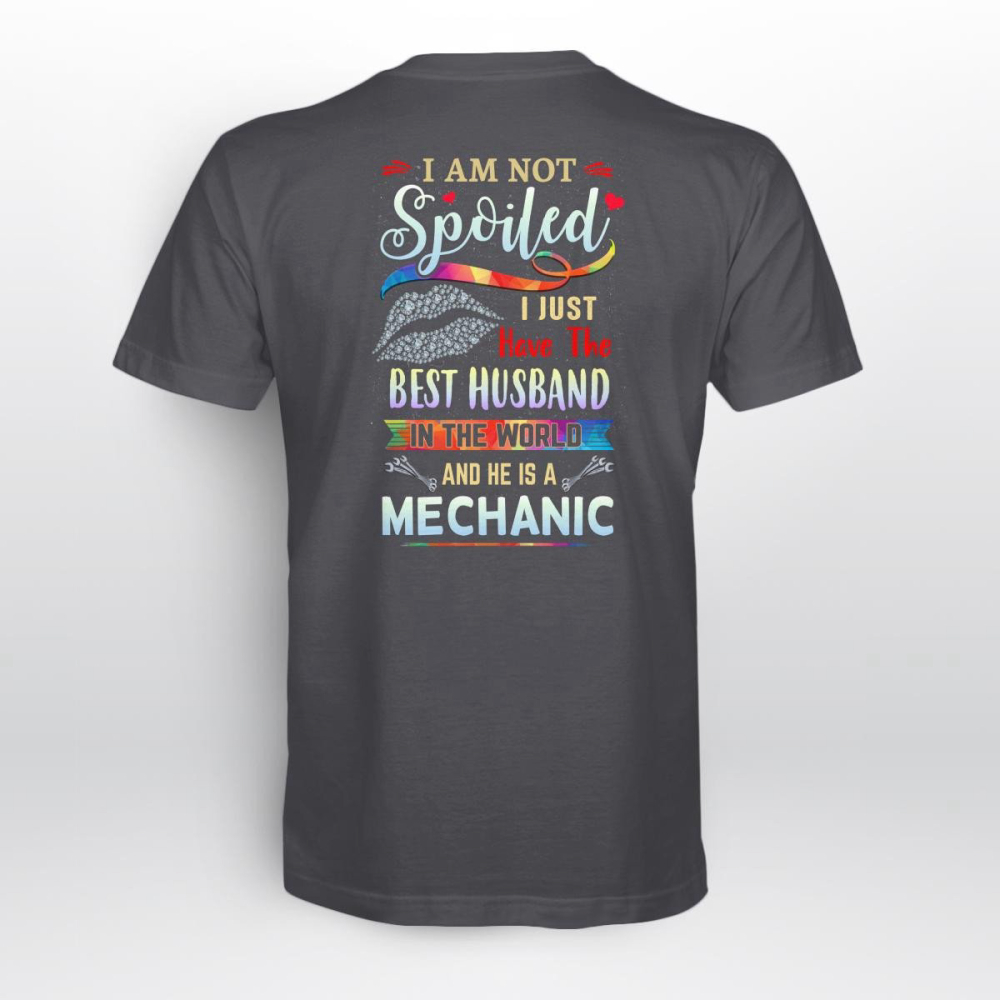 Cute Mechanic’s Girl Charcol  T-shirt For Men And Women