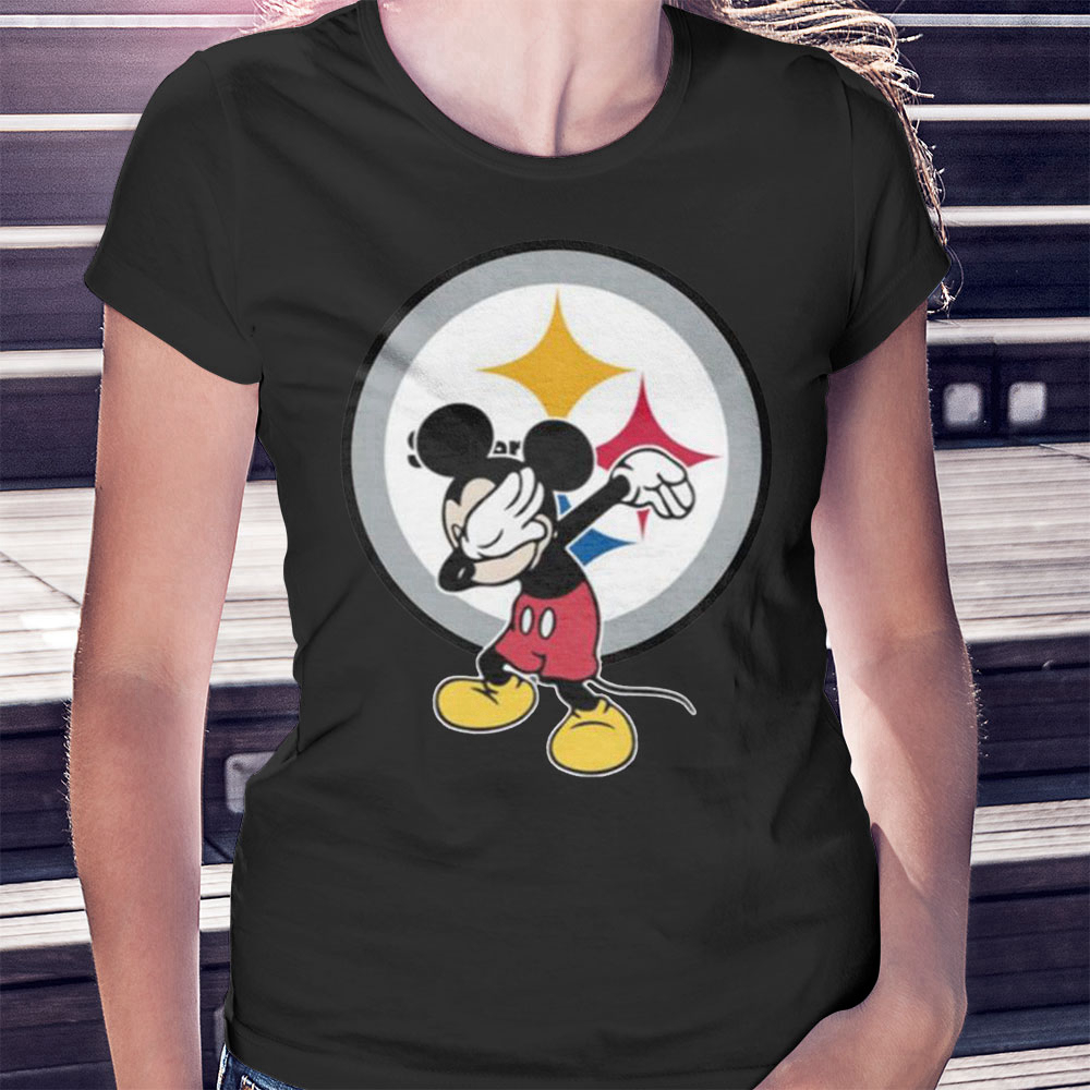 Dabbing Mickey Disney Pittsburgh Steelers Nfl Football Shirt