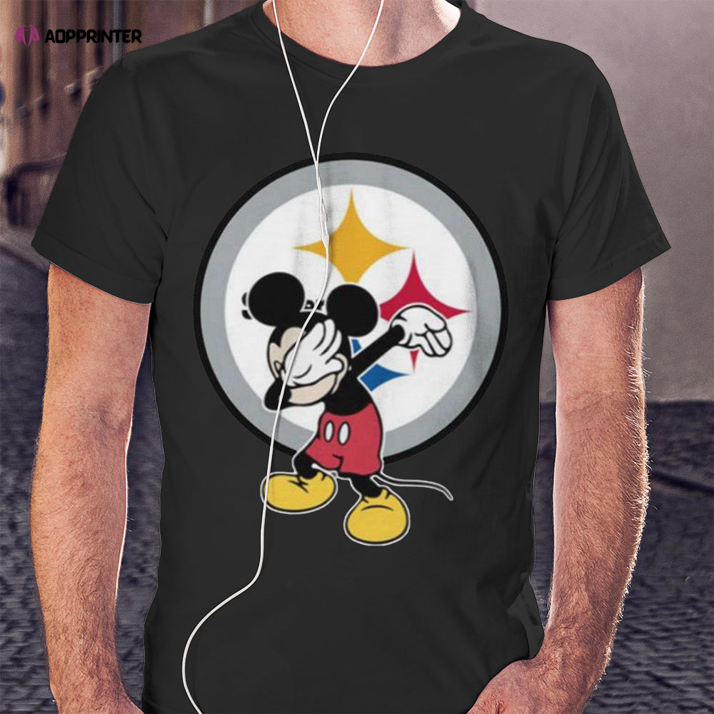 Dabbing Mickey Disney Pittsburgh Steelers Nfl Football Shirt