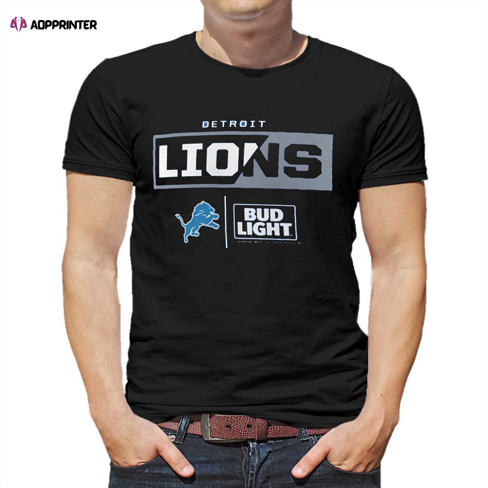 Detroit Lions Fanatics Branded Nfl X Bud Light T-shirt