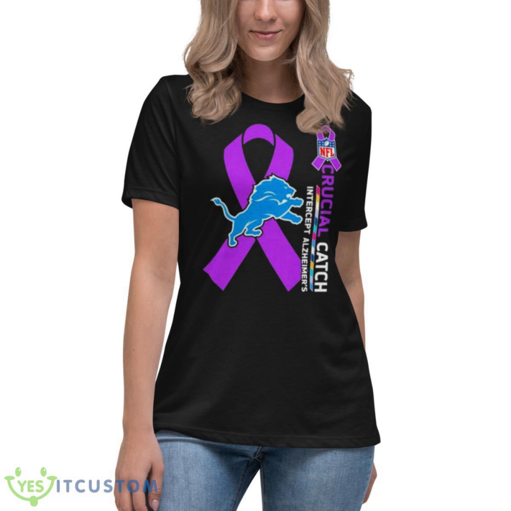 Detroit Lions NFL Crucial Catch Intercept Alzheimer’s Shirt