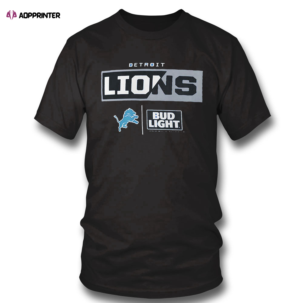 Detroit Lions Nfl X Bud Light T-shirt