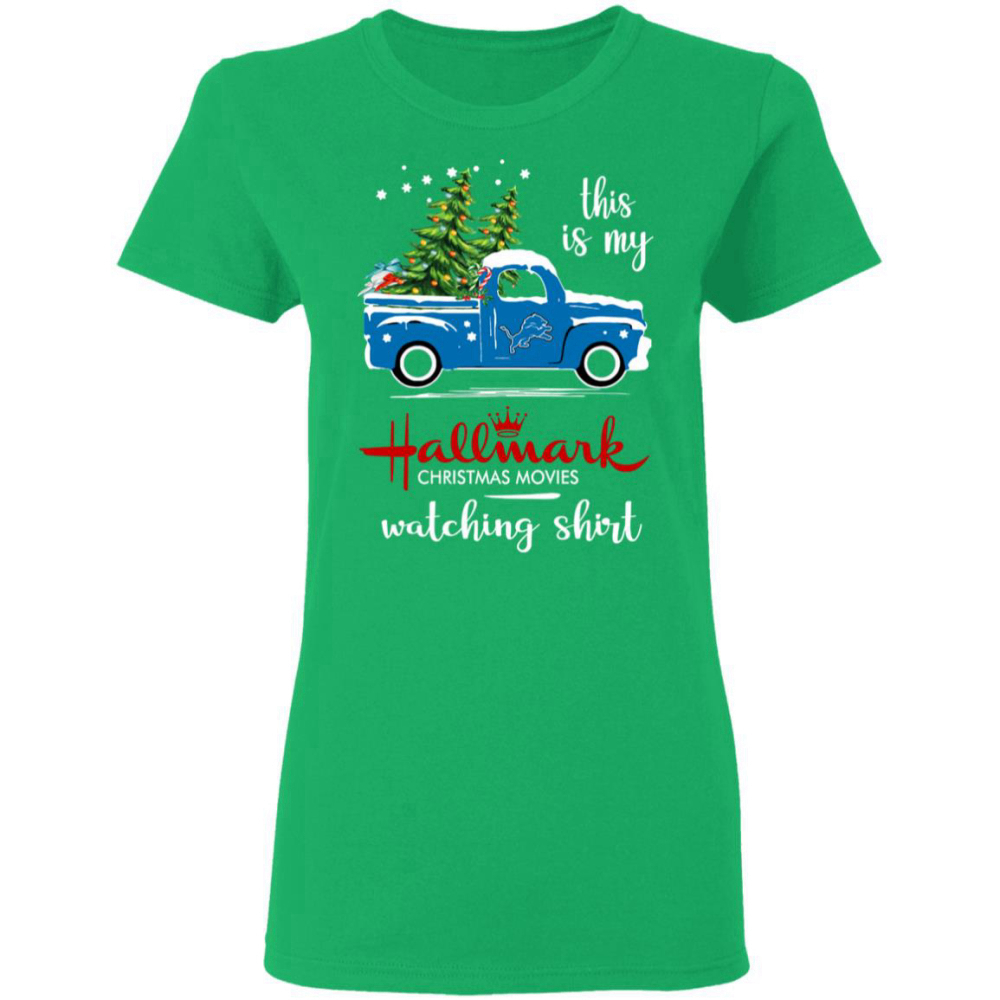 Detroit Lions This Is My Hallmark Christmas Movies Watching Shirt