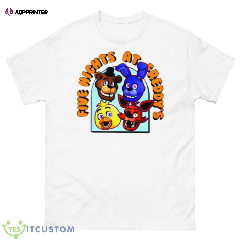 Five Nights At Freddy’s Neon Sign Group T-shirt