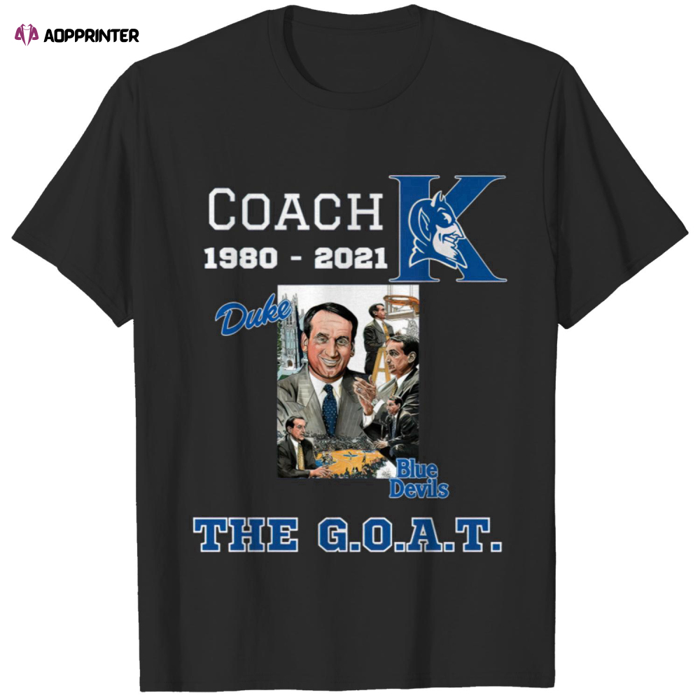 Duke Blue Devils Basketball Coach T-Shirt For Men And Women
