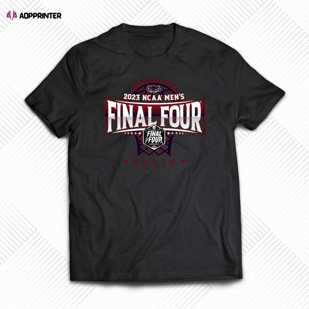 Fau Owls 2023 Ncaa Men’s Basketball Tournament March Madness Final Four T-shirt