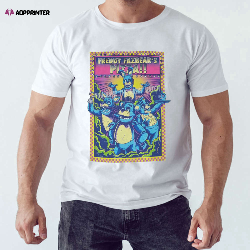 Five Nights At Freddy’s Neon Sign Group T-shirt