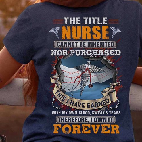 Flagcolorlogo Nurse  Black  T-Shirt Funny Gift For Nurses T-Shirt