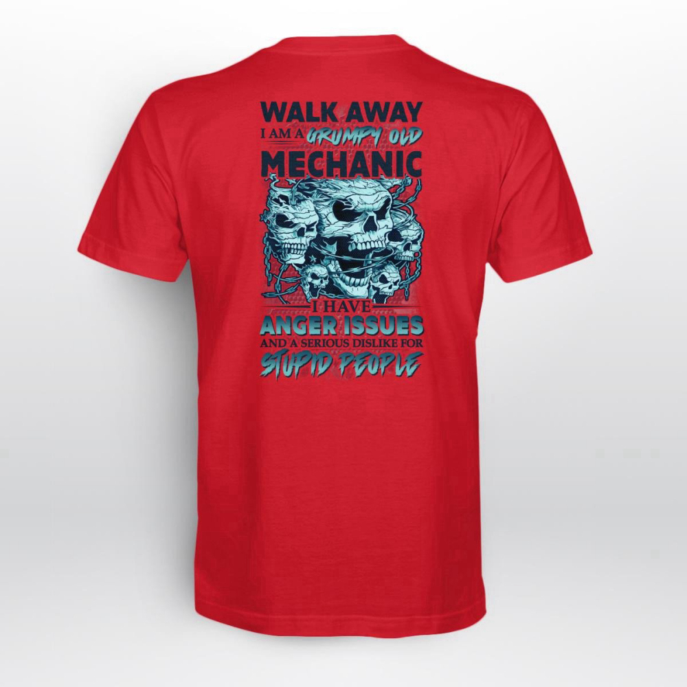 I Am A Grumpy Old Mechanic Lime Mechanic T-shirt For Men And Women