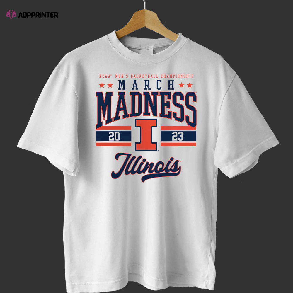 Illinois Fighting Illini 2023 Ncaa Men’s Basketball Tournament March Madness T-shirt