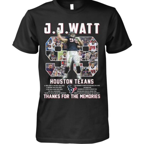 J.J.Watt Houston Texans Thanks For The Memories Shirt