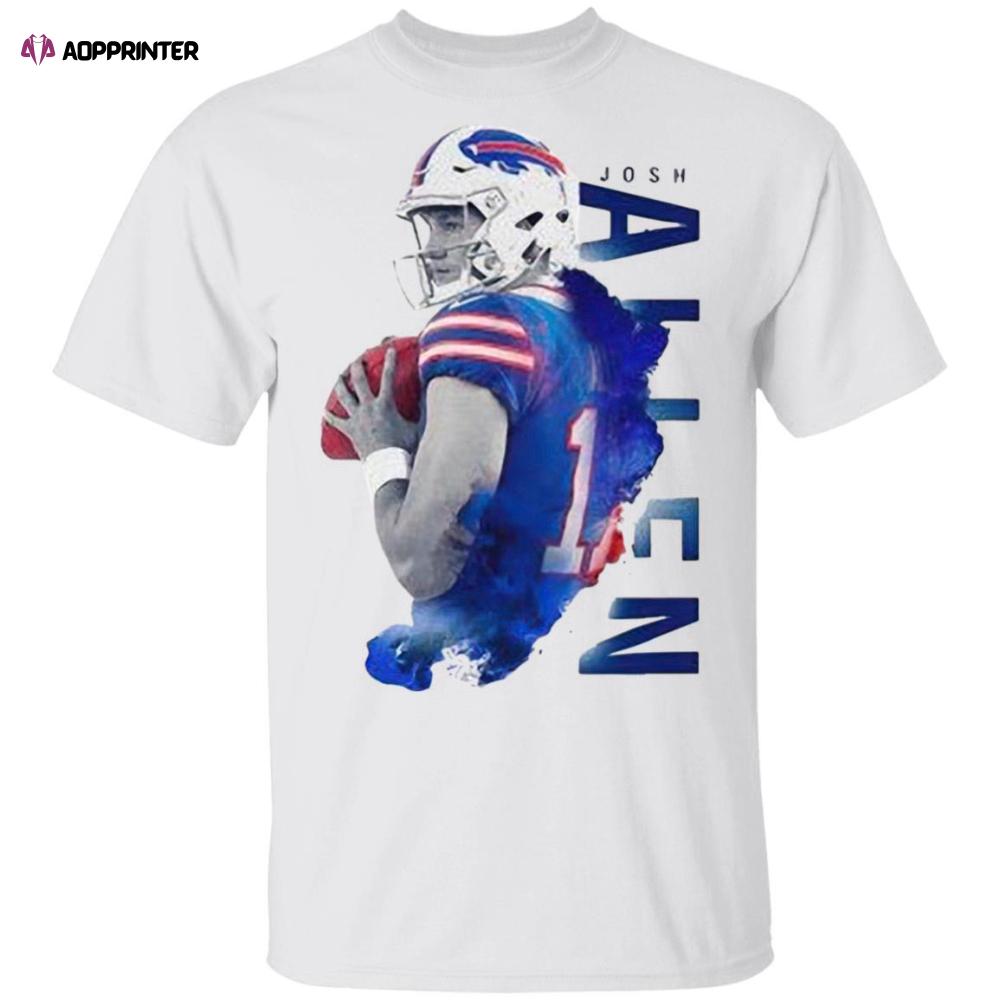 Josh Allen 17 Buffalo Bills Football Shirt