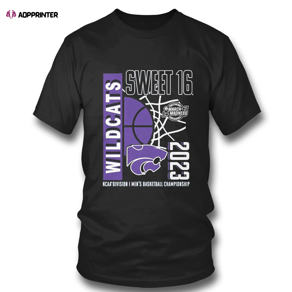 K State Mens Basketball Ncaa March Madness Sweet Sixteen 2023 T-shirt