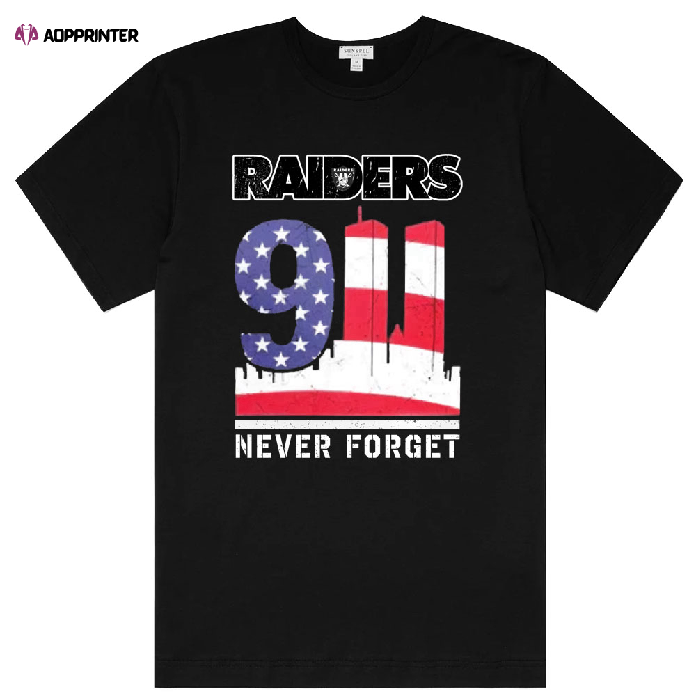 Las Vegas Raiders Shirts Never Forget Patriot Day Vintage Shirt Memories Shirt