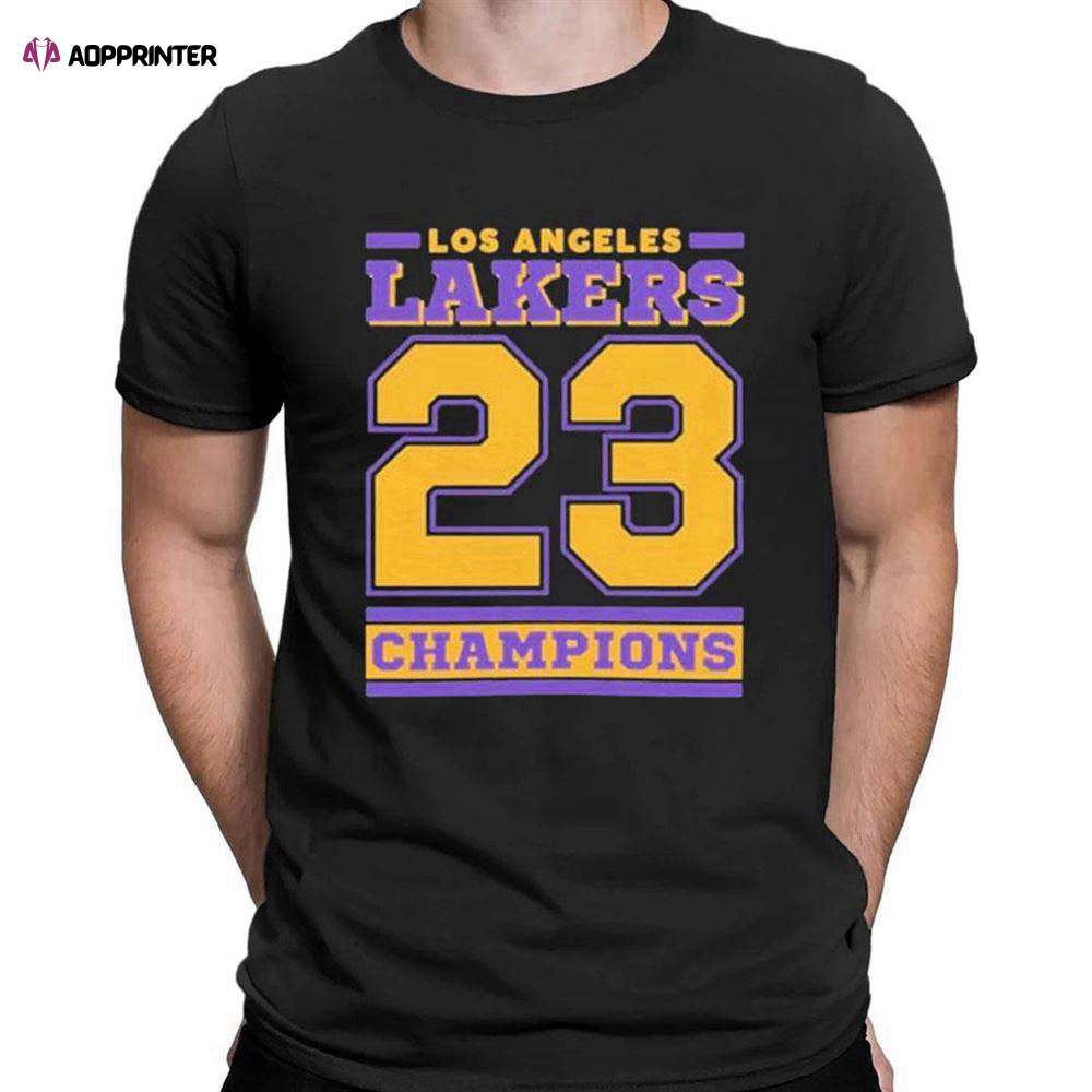 Los Angeles Lakers Basketball Champions 2023 T-shirt For Men And Women