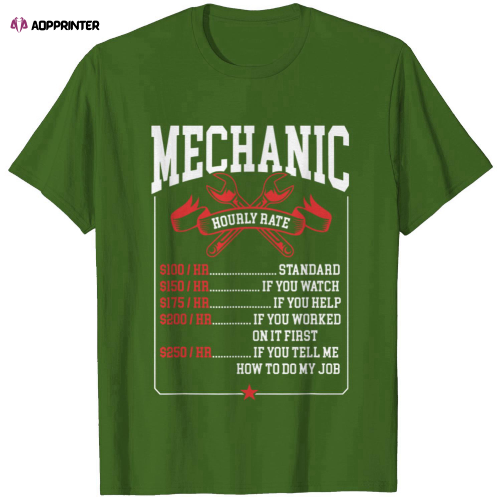 Evolution Mechanic Funny T-shirt Automotive Technician Gift