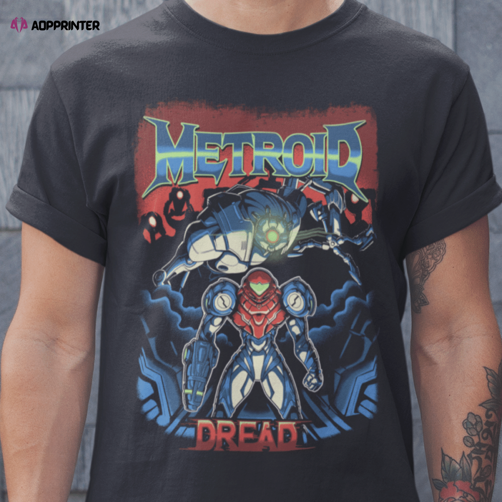 Mechanical Dread Metroid Samus Aran T-shirt For Men And Women