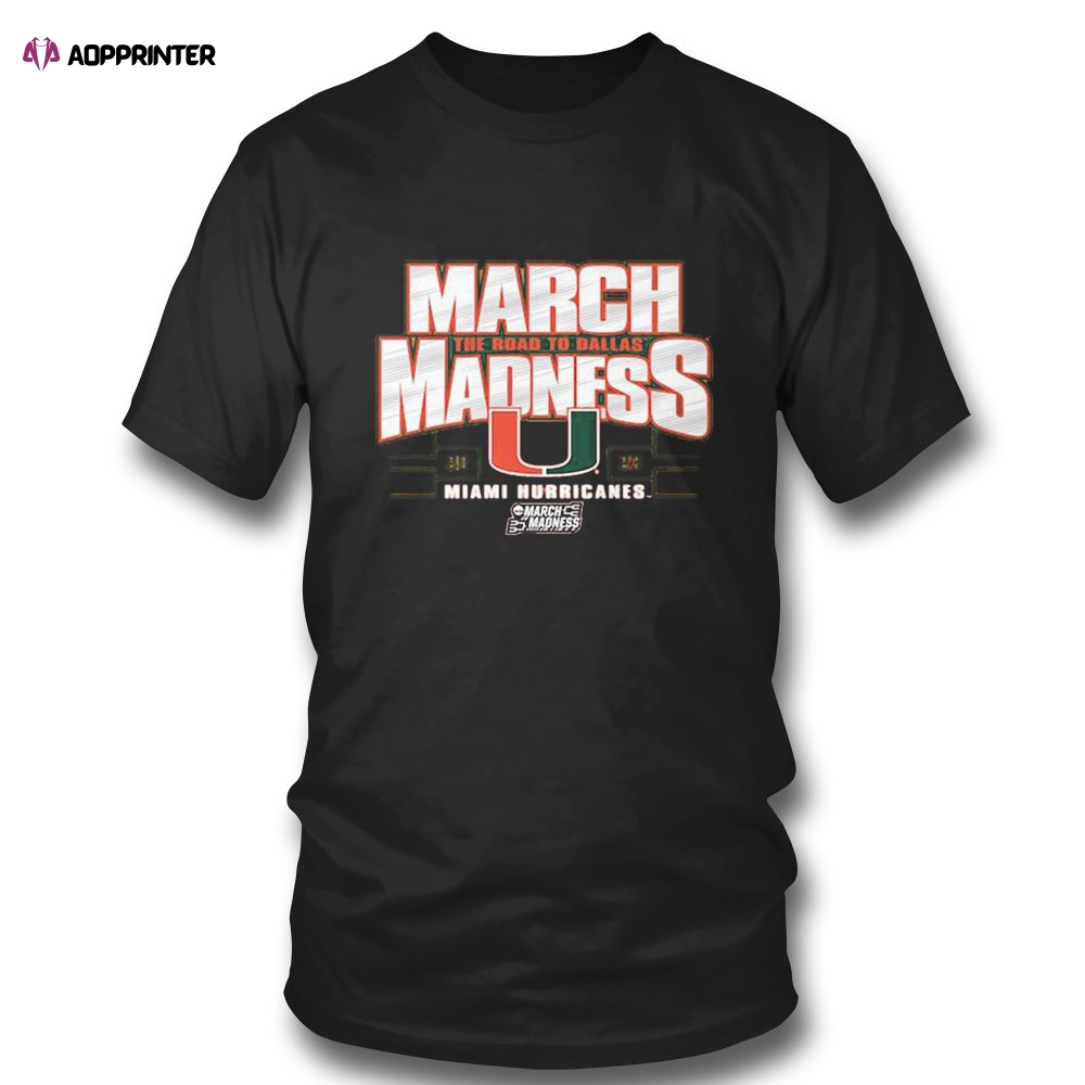 Miami Hurricanes 2023 Ncaa Womens Basketball Tournament March Madness T-shirt