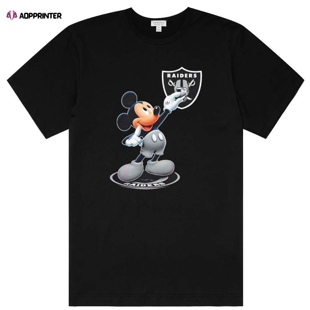 Mickey Mouse Las Vegas Raiders T-Shirts Logo 2023 Shirt Gift For Fan