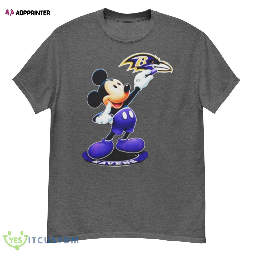 Mickey Mouse Nfl baltimore ravens logo 2023 shirt