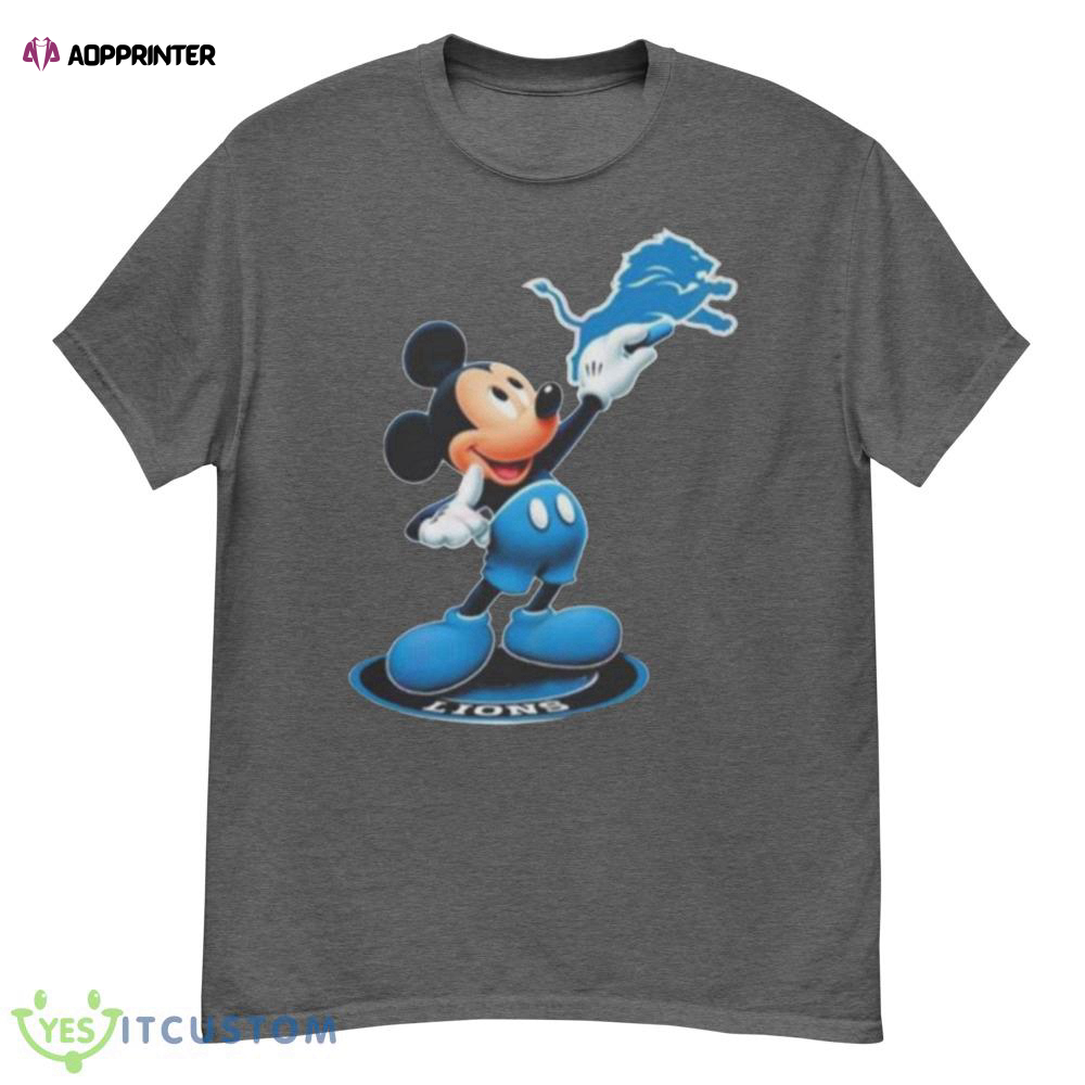 Mickey Mouse Nfl detroit lions logo 2023 shirt