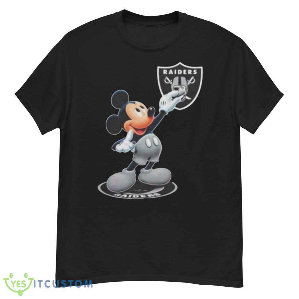 Mickey mouse nfl las vegas raiders logo 2023 shirt