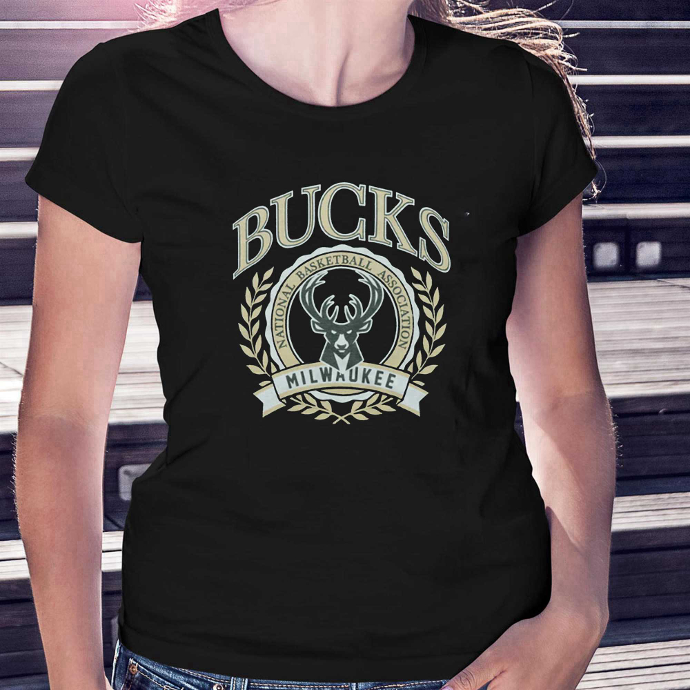 Milwaukee Bucks Crest National Basketball Association T-shirt