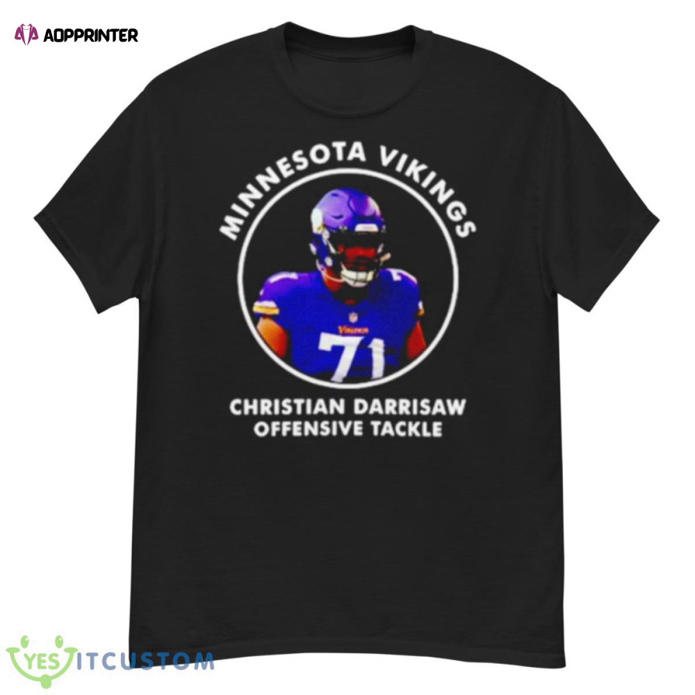 Minnesota Vikings Christian Darrisaw offensive tackle shirt