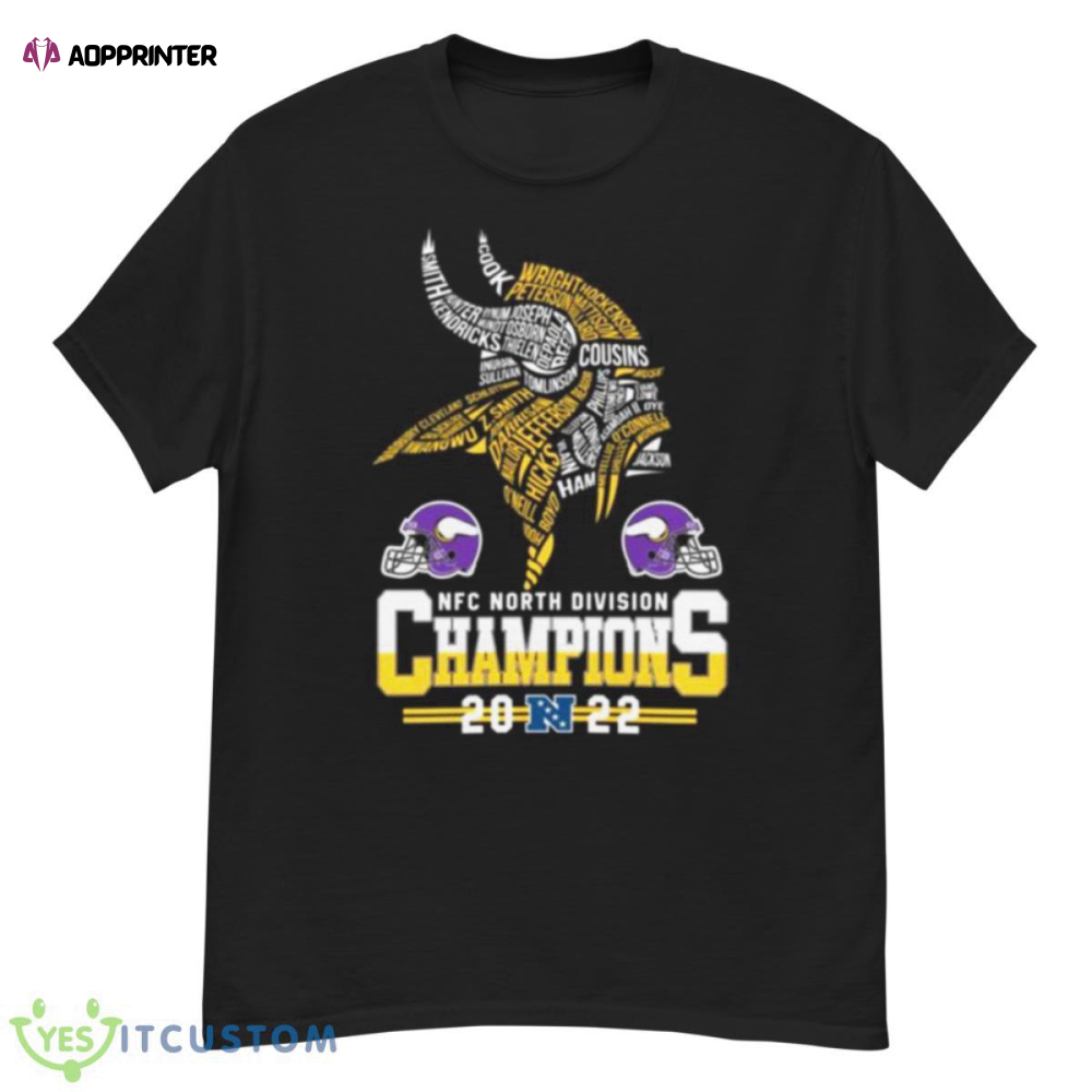 Minnesota Vikings team football 2023 NFC North Division Champions shirt