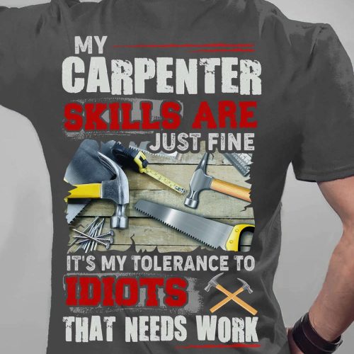 This Carpenter Has Anger Issue Orange T-shirt For Men And Women