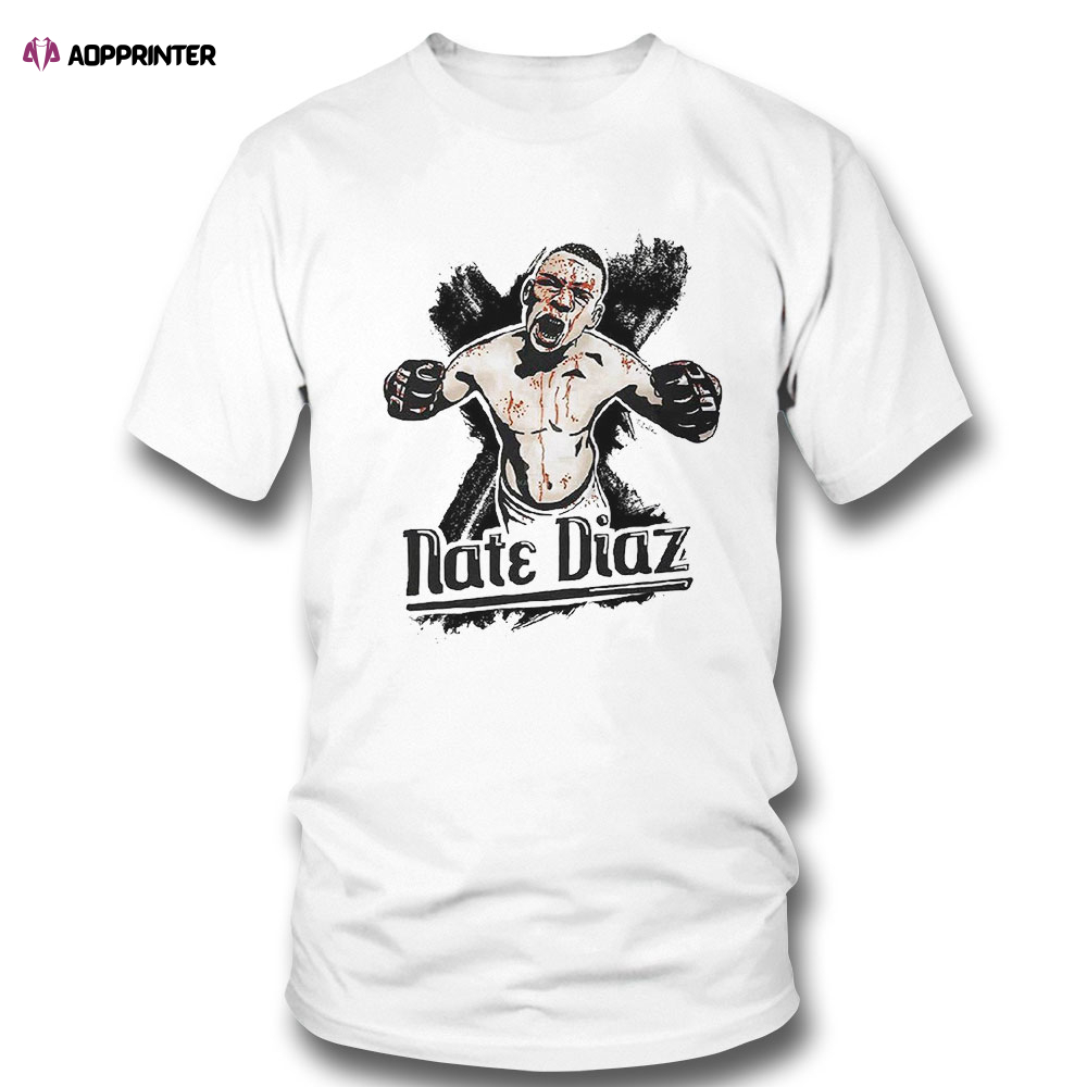 Nate Diaz T Shirt Ufc Champion Retro Graphic
