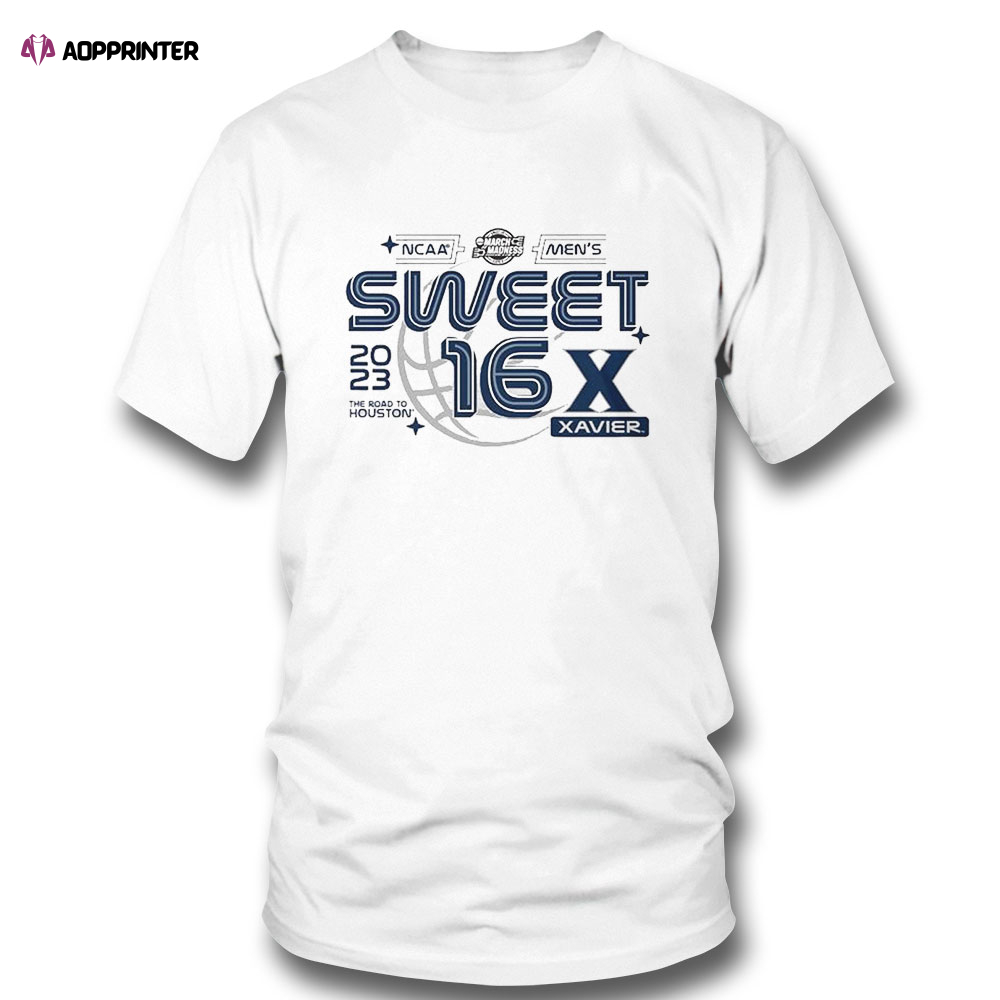 Ncaa Sweet Sixteen Xavier University Mens Basketball 2023 The Road To Houston T-shirt