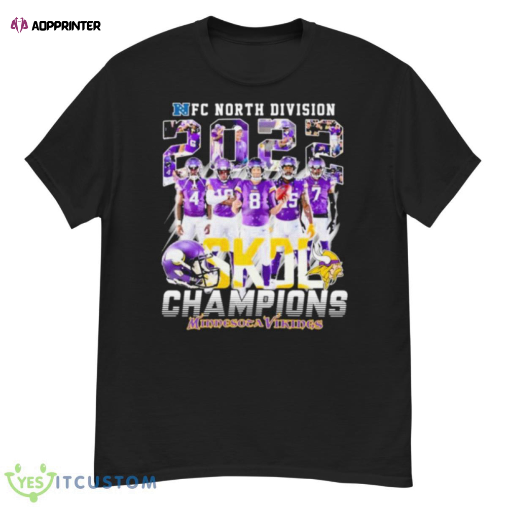 NFC North Division 2023 Skol Champions Minnesota Vikings Shirt