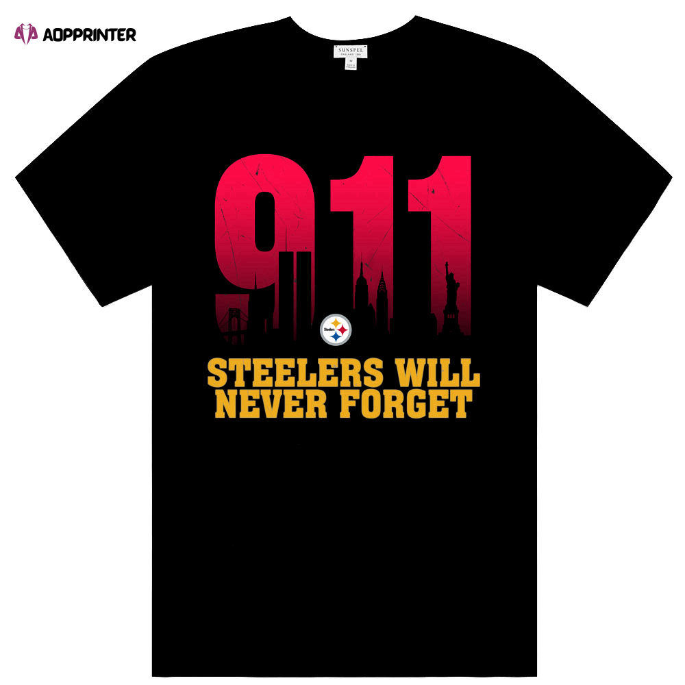 NFL 911 Pittsburgh Steelers Will Never Forget Shirt Anniversary