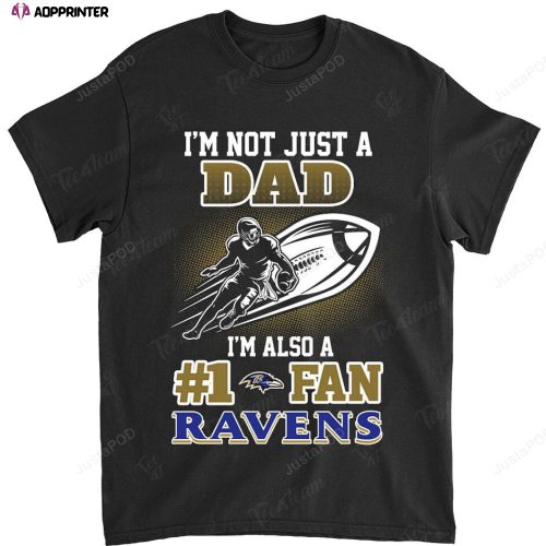 NFL Baltimore Ravens Born A Fan Just Like My Grandpa T-Shirt