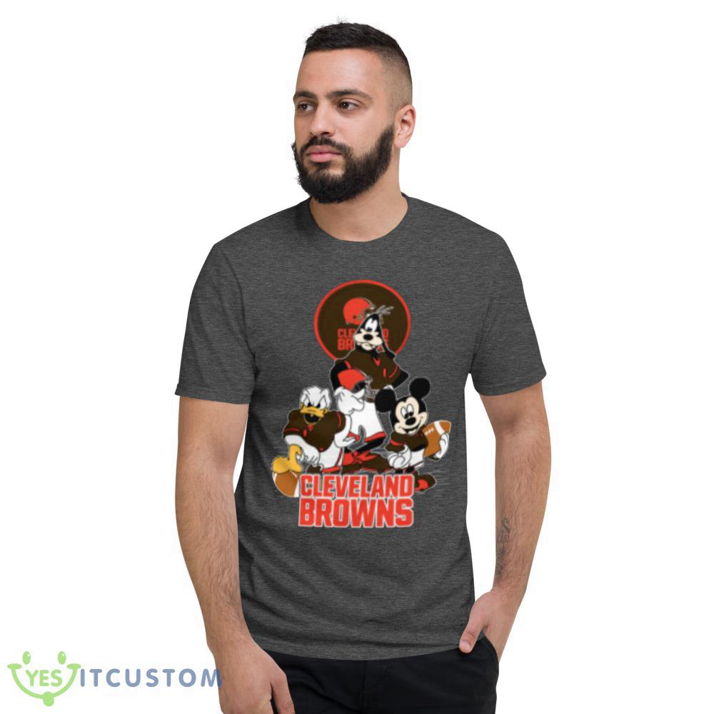 NFL Cleveland Browns Mickey Mouse Donald Duck Goofy Football Shirt T-Shirt