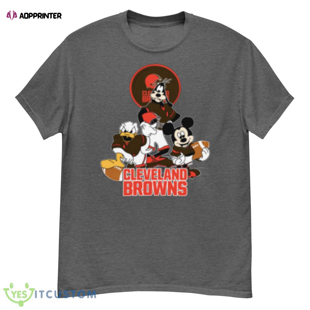 Snoopy And Woodstock Resting On Cleveland Browns Helmet Shirt