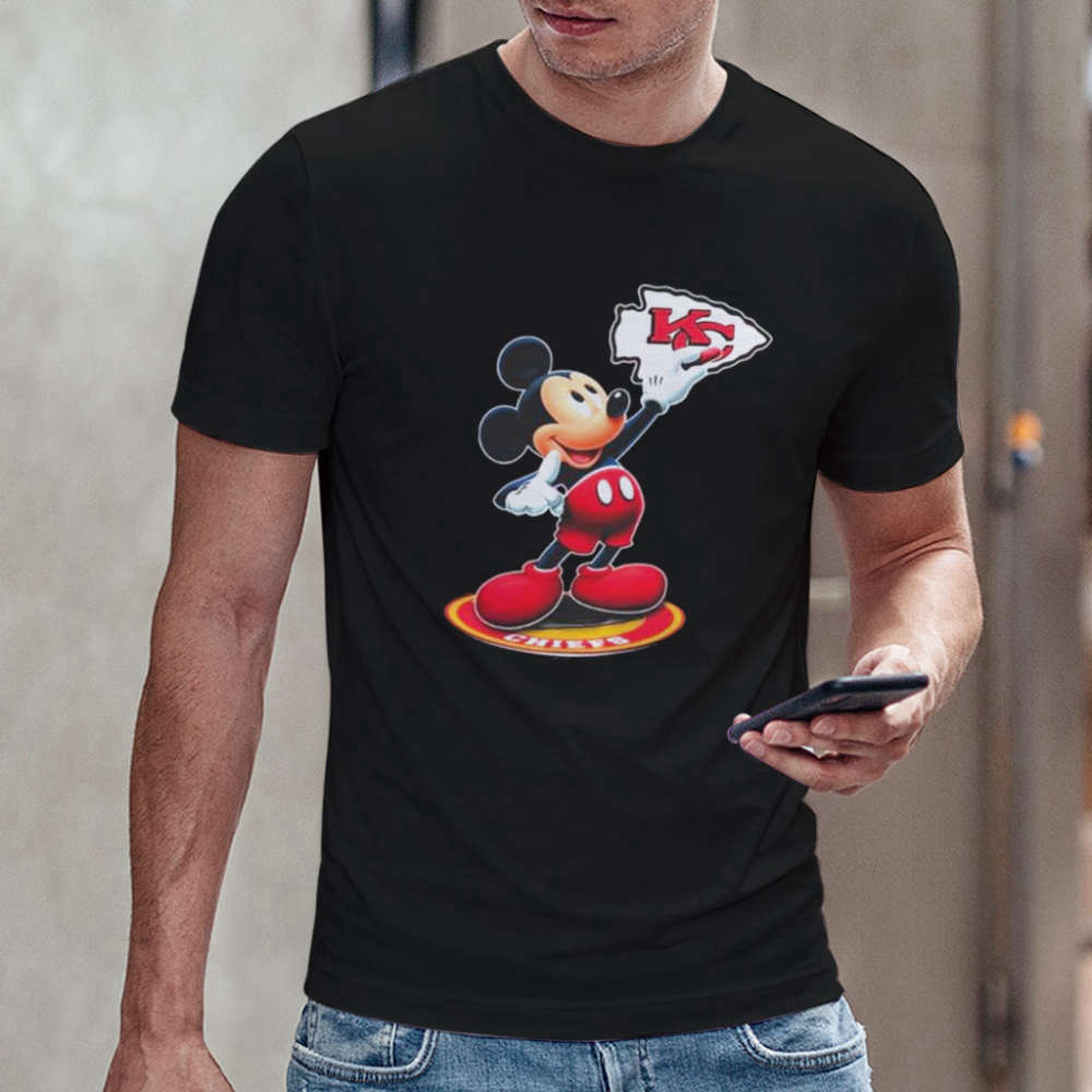NFL Kansas City Chiefs Mickey Mouse Logo 2023 Shirt Gift For Fan