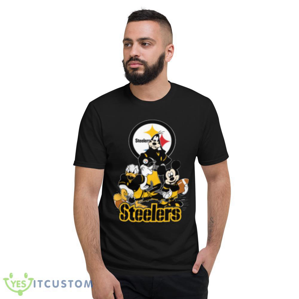 NFL Pittsburgh Steelers Mickey Mouse Donald Duck Goofy Football Shirt T-Shirt