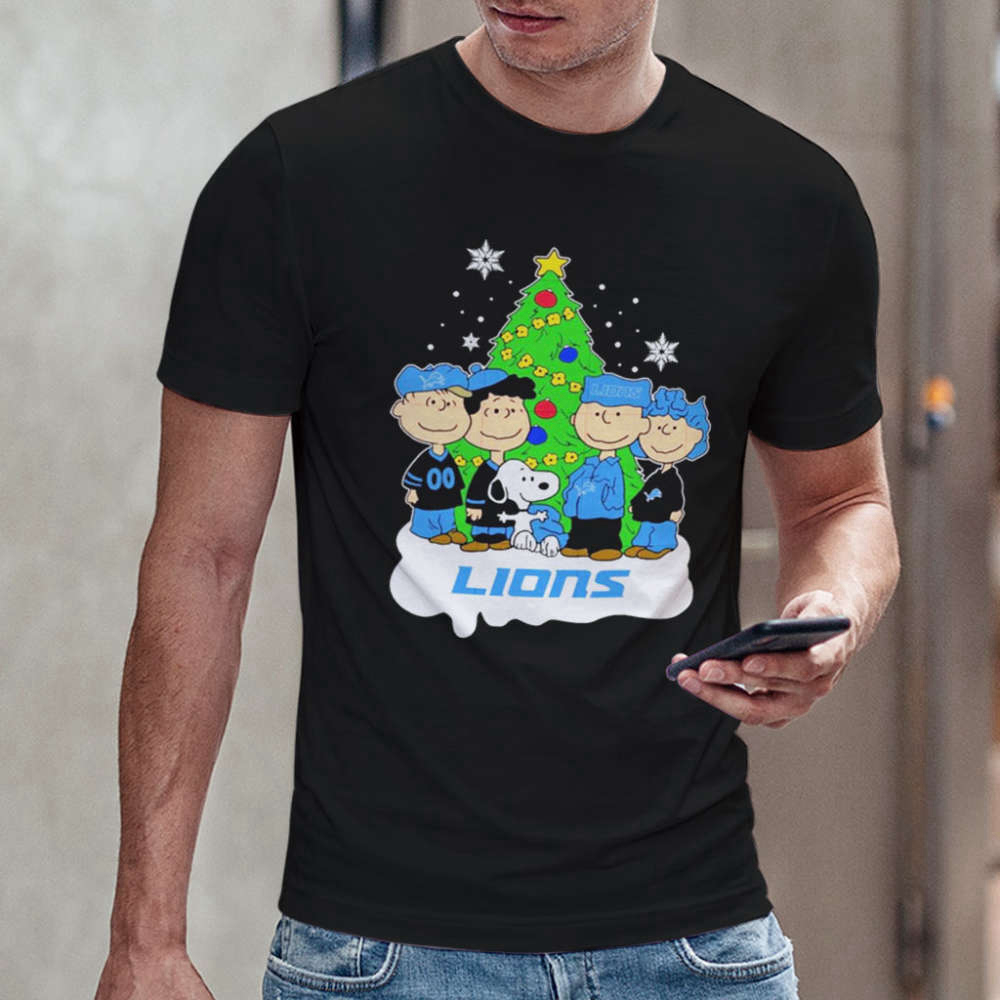 NFL Snoopy The Peanuts Detroit Lions Christmas Shirt Gift Shirt