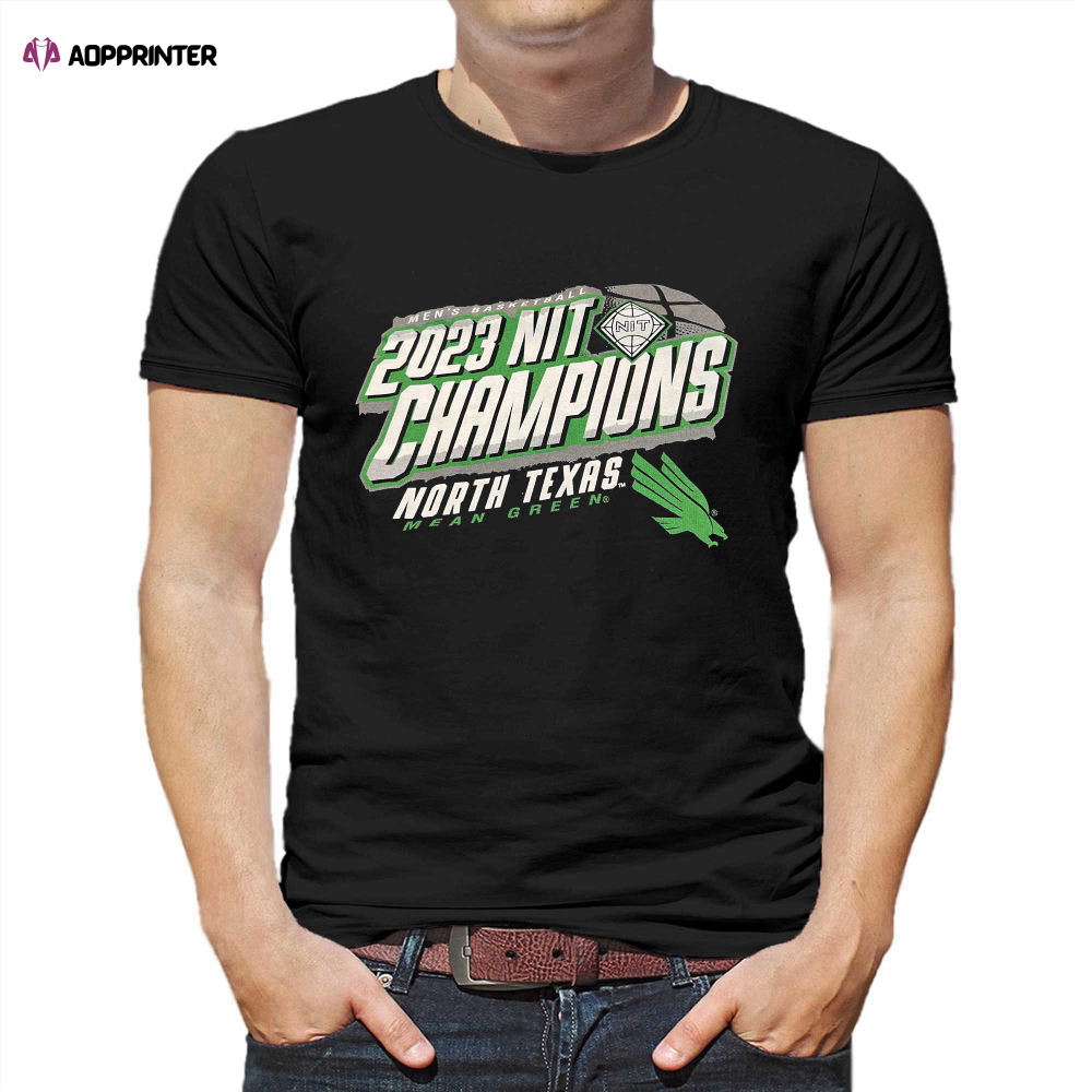 Nit Champions 2023 Men’s Basketball North Texas Mean Green T-shirt