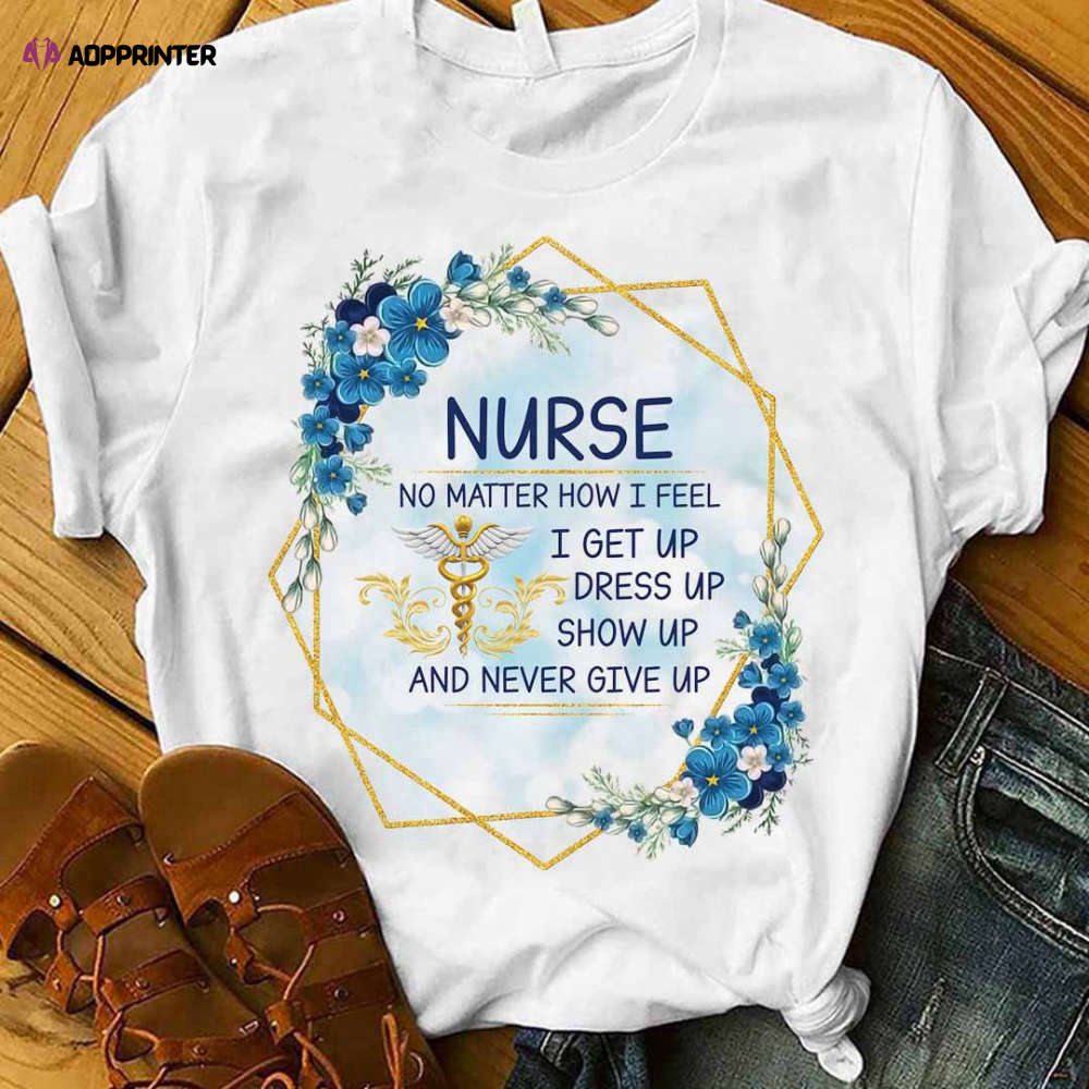 Proud American Nurse  Navy Blue  T-Shirt Funny Gift For Nurses T-Shirt