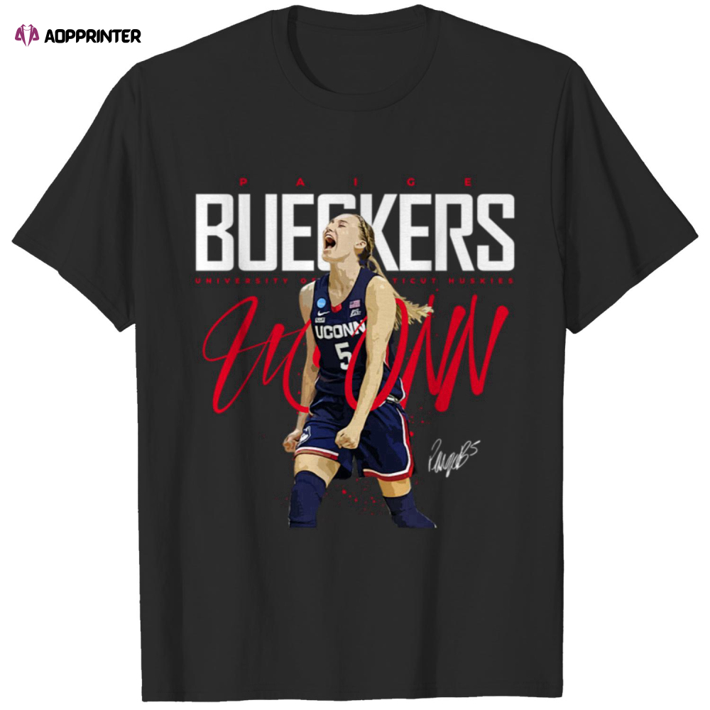 Paige Bueckers – Paige Bueckers College Basketball T-Shirt  For Men And Women
