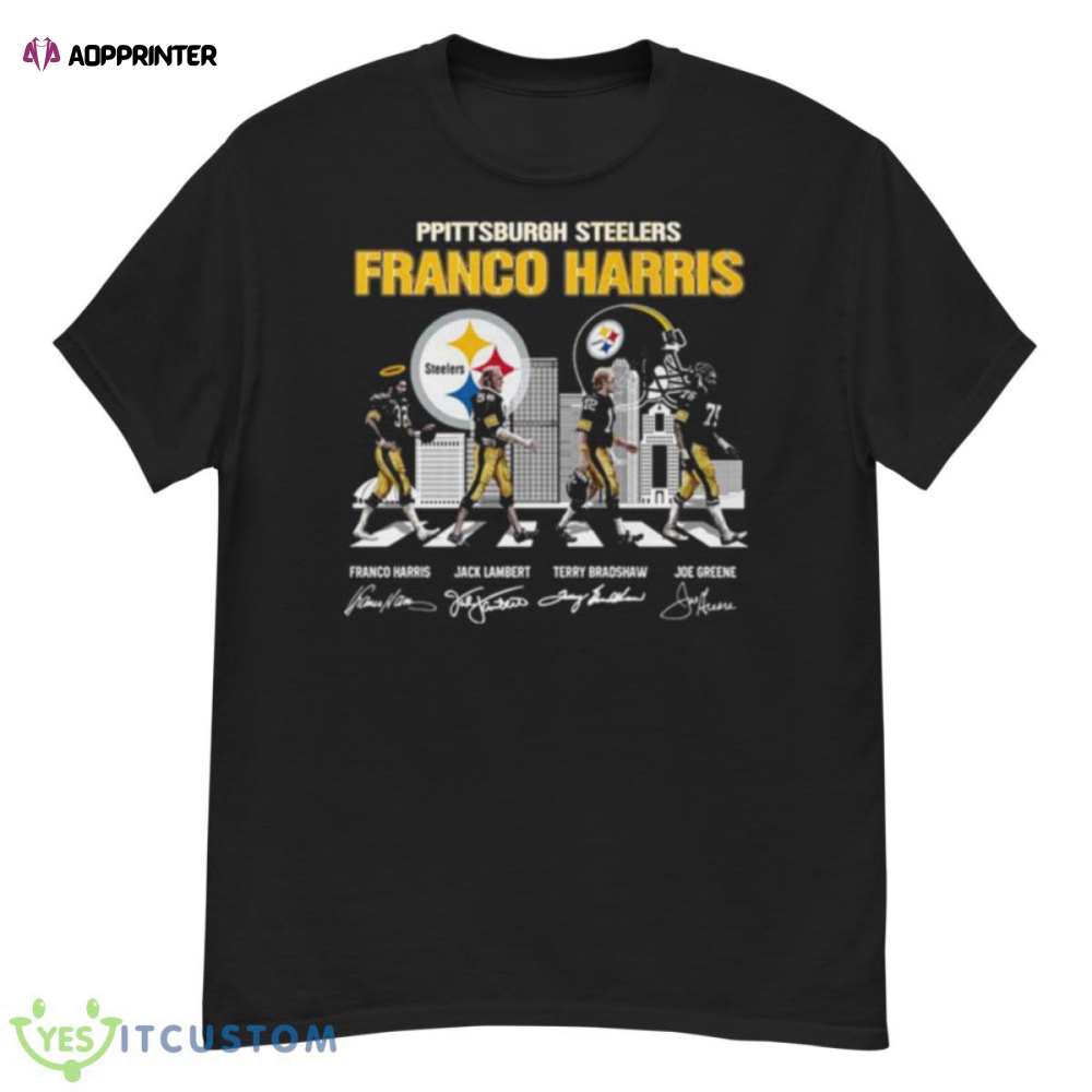 Pittsburgh Steelers Abbey Road Franco Harris Jack Lambert Terry Bradshaw And Joe Greene Shirt