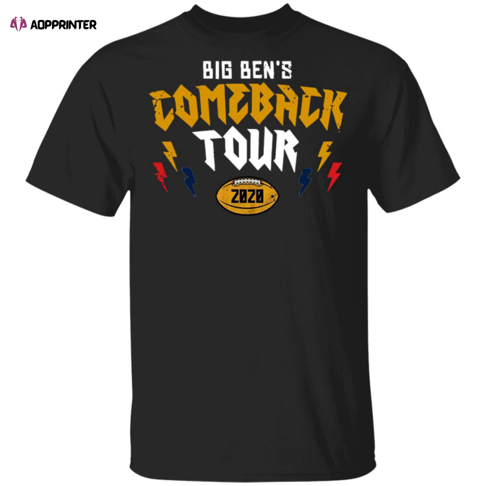 Pittsburgh Steelers Big Ben’s Comeback Tour 2020 shirt